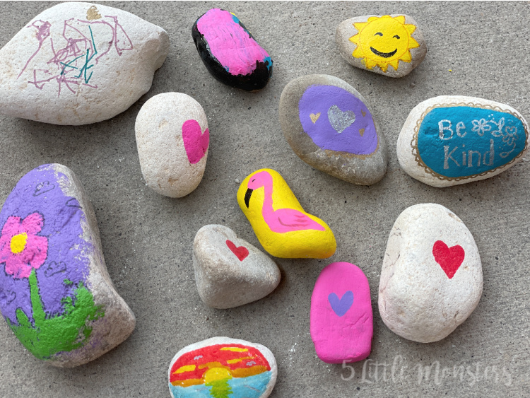 5 Little Monsters: Rock Painting