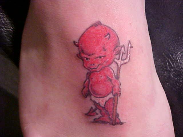 Cute Devil Tattoo.