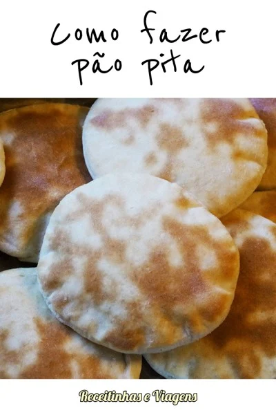 Receita de pão árabe ou pão pita