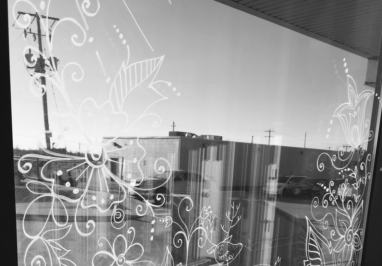 Window Chalk Art by Shelley Szczucki