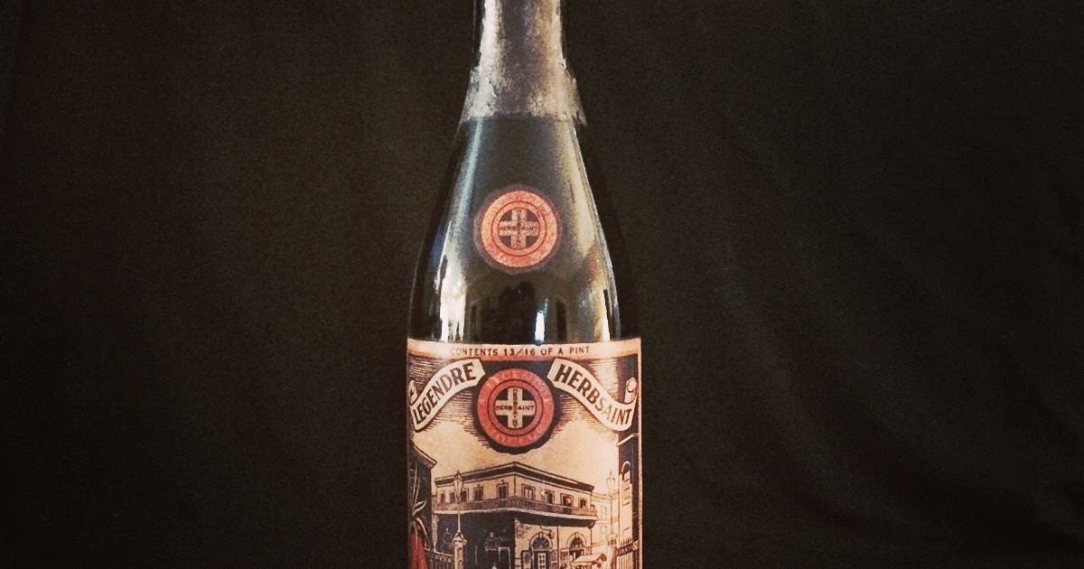 New Orleans Absinthe Early Herbsaint Pint Bottle from 1934