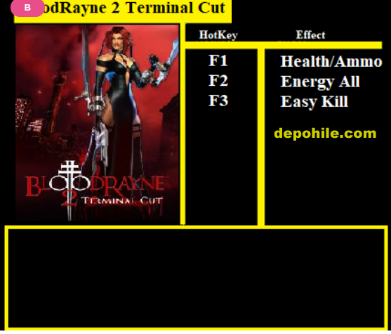 BloodRayne 2 Terminal Cut Oyunu +3 Trainer Hilesi İndir Yeni