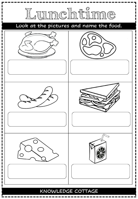 Topic 4 : Lunchtime Worksheets (Part 1)