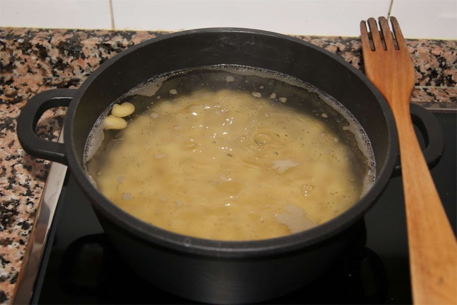 receta de tiburones con queso paso 1