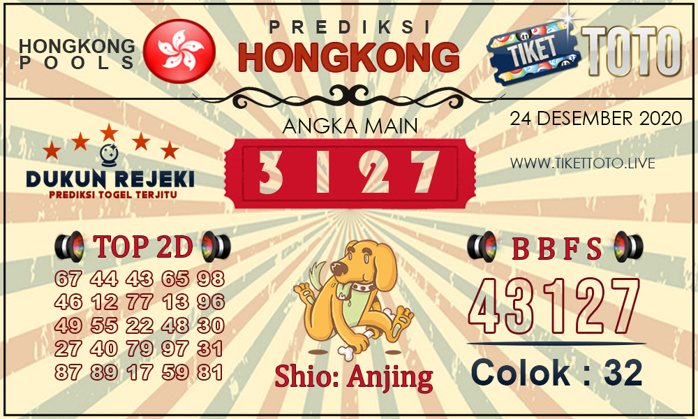 Prediksi Togel HONGKONG TIKETTOTO 24 DESEMBER 2020