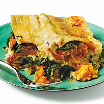 Butternut Squash, Caramelized Onion, and Spinach Lasagna | healthy ...