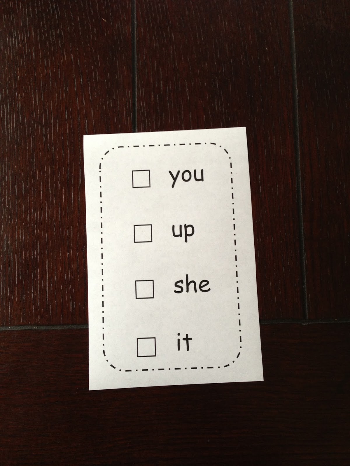 Sight Word Flip Book 2