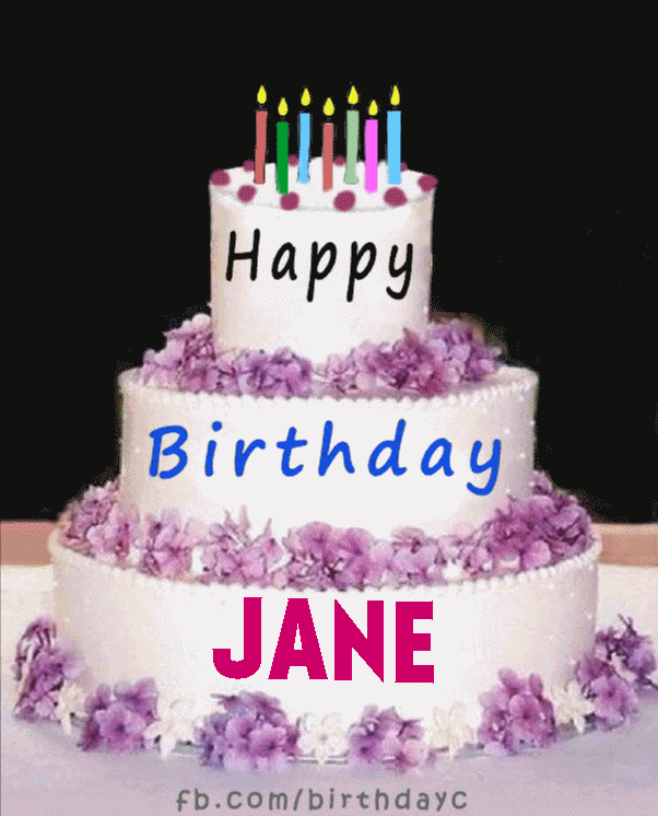 Happy Birthday Jane image gif