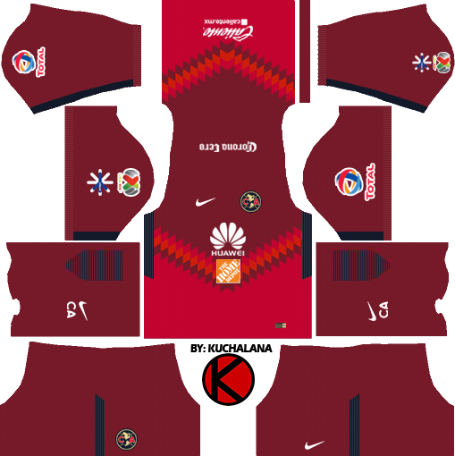 Club América Kits 2017/2018 - Dream League Soccer - Kuchalana