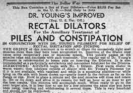 dr. young's rectal dilators; quack medicine
