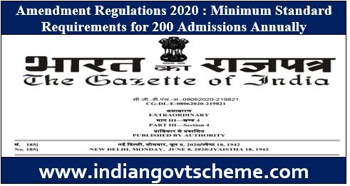 Amendment Regulations 2020
