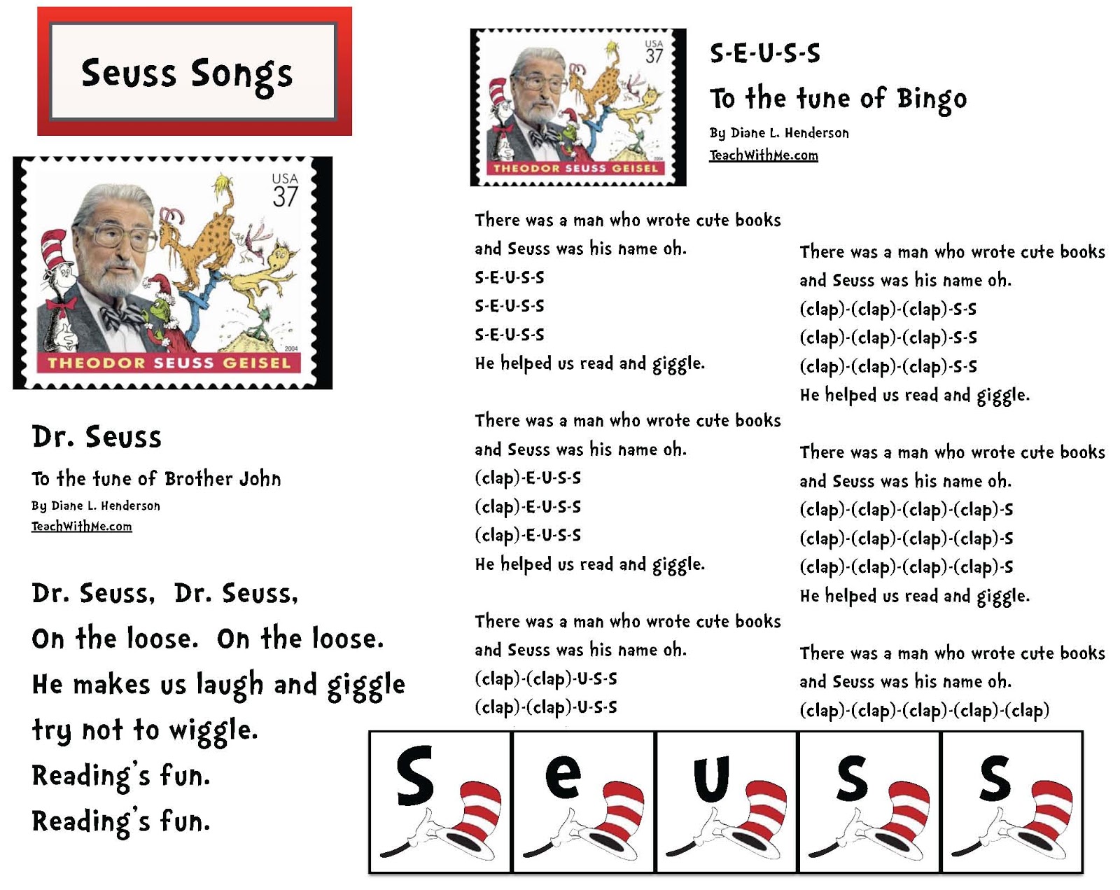 Silly Seuss Songs Classroom Freebies silly-seuss-songs-classroom-freebies