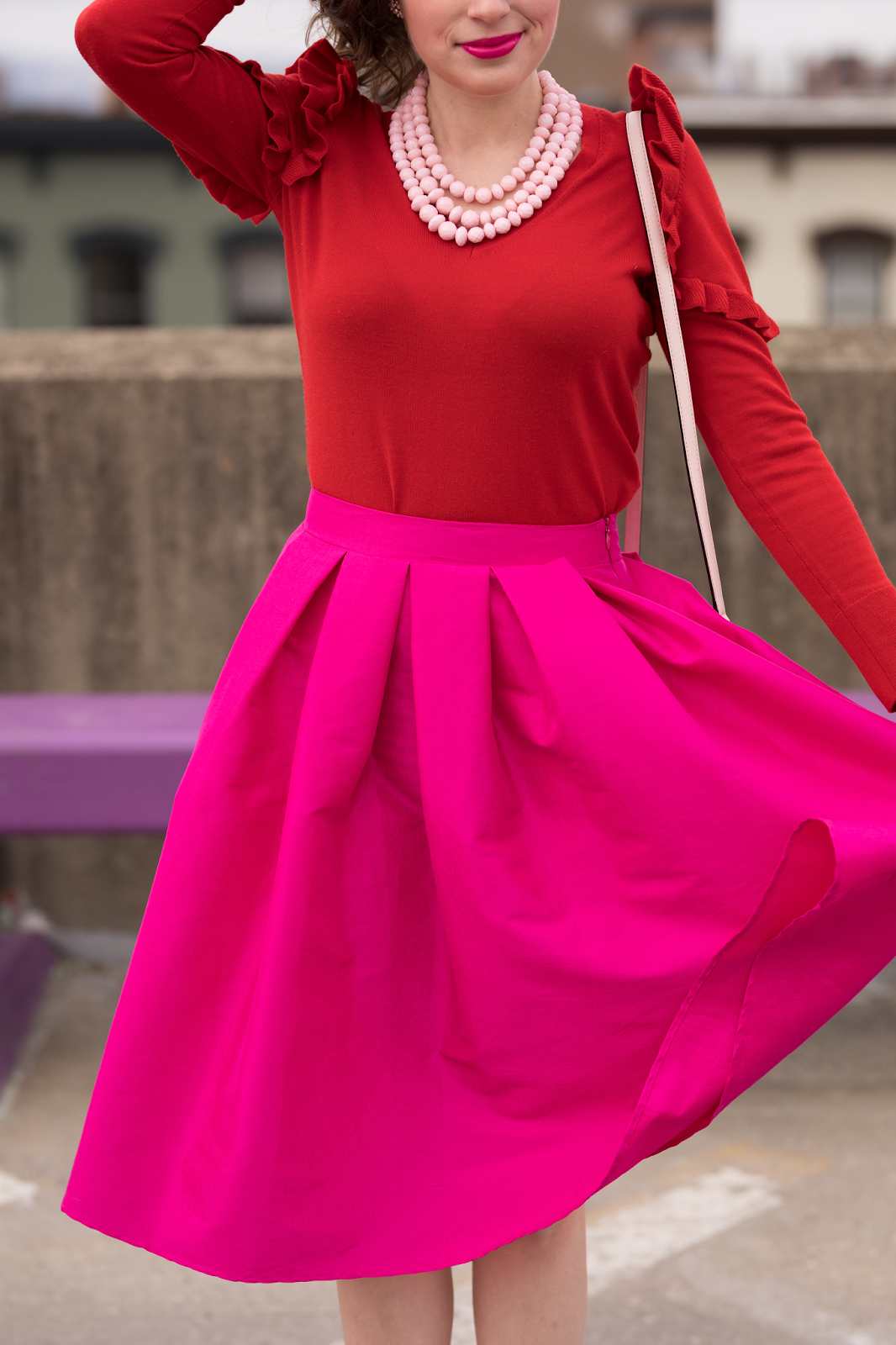 Red and Pink Outfit Happy Valentine's! Southern Belle in Training