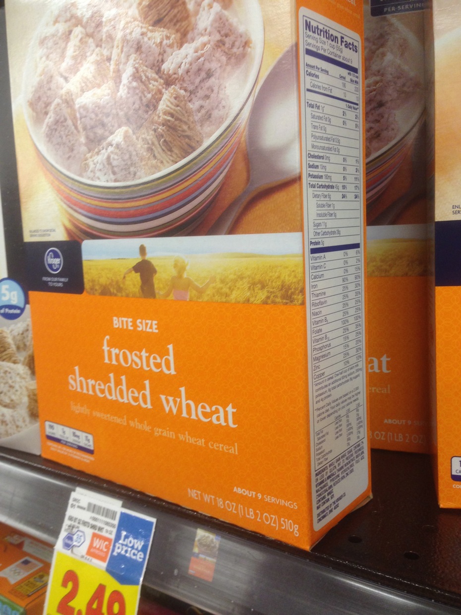 Healthy Grocery Frosted Shredded Wheat Kroger