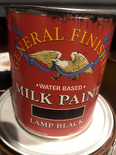 Lamp Black, General Finishes Milk Paint, Pint 