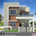 1618 Sq.ft. 3 Bedroom Modern Contemporary House Elevation 