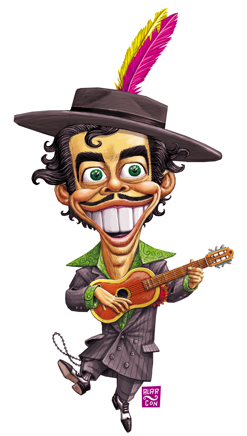 CARICATURAS DE ALARCÓN: RECORDANDO AL PACHUCO