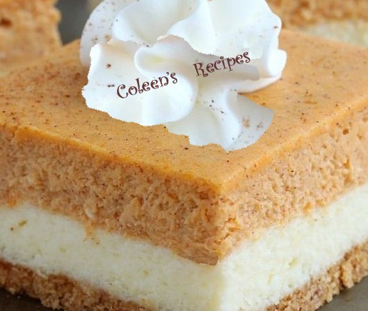 PUMPKIN PIE CHEESECAKE BARS PUMPKIN PIE CHEESECAKE BARS