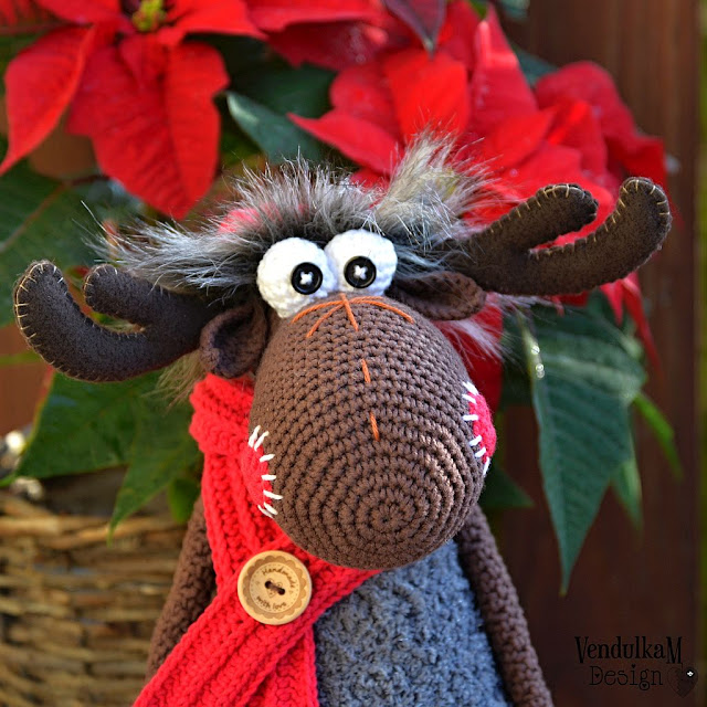  Crochet moose pattern by VendulkaM