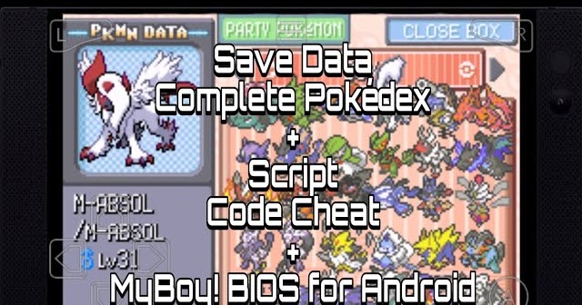 Pokemon Mega Emerald X Y Edition Gba Save File 100 Full Complete Bang Khafid