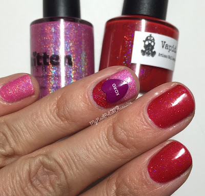 Hella Holo Customs; Vapid Lacquer One Love & Smitten Polish One Heart Hella Holo Customs; Vapid Lacquer One Love & Smitten Polish One Heart