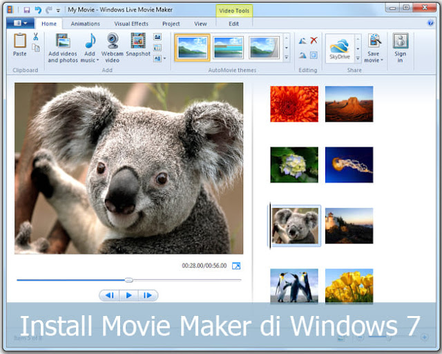 Cara Install Movie Maker di Windows 7 Lengkap