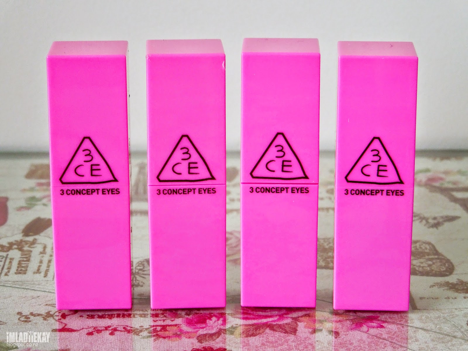 Kay Cake Beauty: 3 Concept Eyes X Pink Lip Color Lipstick Swatches ♥ Ft.  Celebrity, Momo, Xxx, Hala