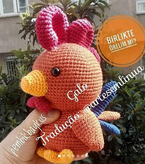 PATRON GRATIS GALLO AMIGURUMI 49899 🐓