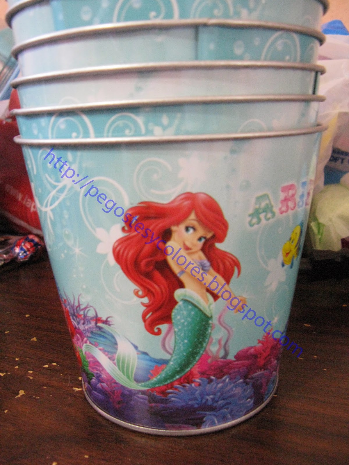 Pegostes y Colores: Fiesta de cumpleaños de Ariel la Sirenita