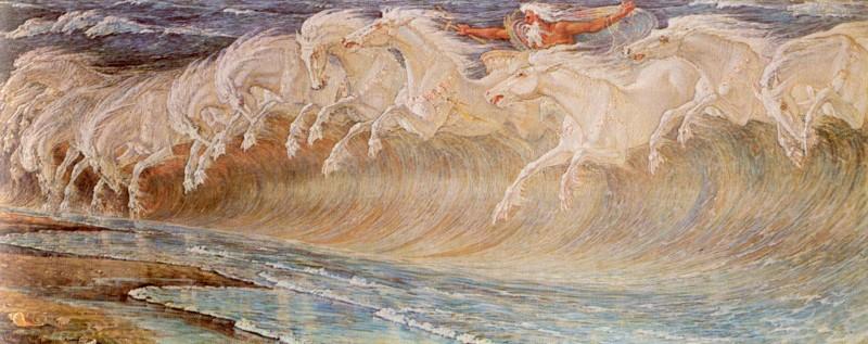 Curator For A Day: The Horses of Neptune by Walter Crane