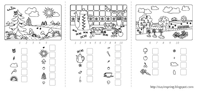 Learning Numbers activity pages
