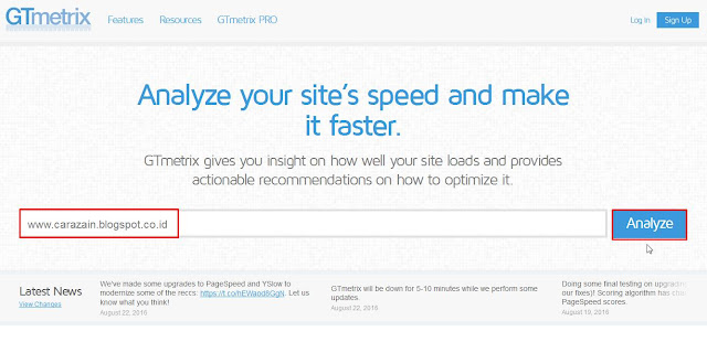 Cara Mengecek Kecepatan Loading Blog/WP/Web Terbaru