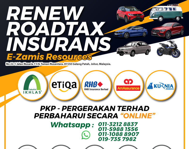 Design Poster : Renew Roadtax Insurans Online | Design For Daawah