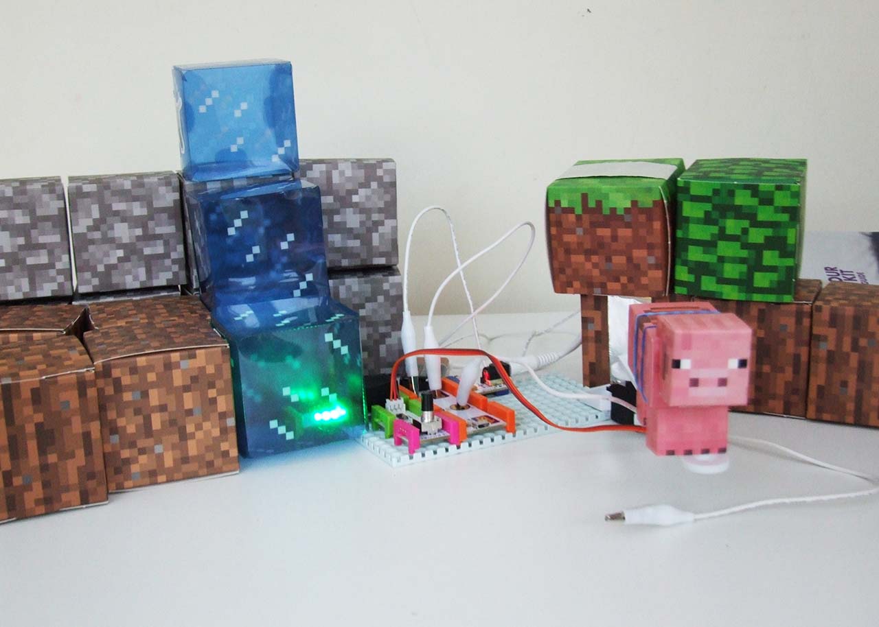 Minecraft Battle Paper Craft Model