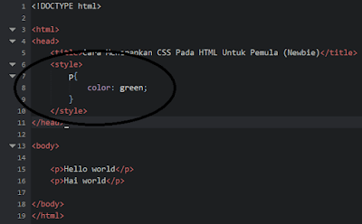Cara Menerapkan CSS Pada HTML Untuk Pemula (Newbie) - Caramenerapkan