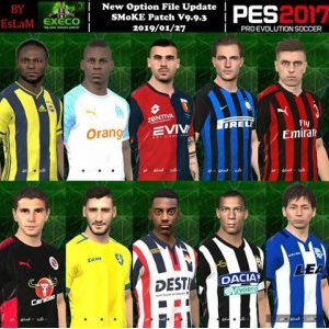 PES2017 Option File Update SMoKE Patch EXECO v.9.9.3 Update 27.1