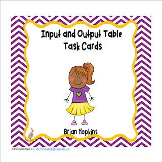 Input Output Task Cards