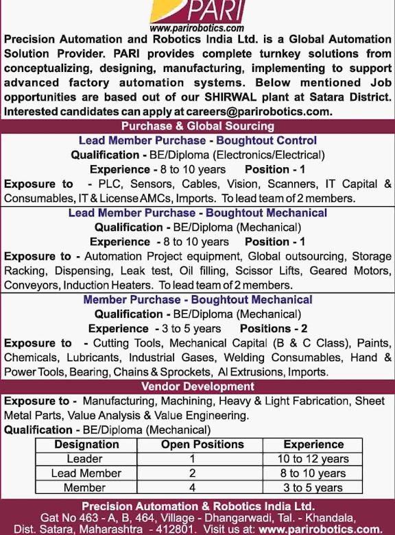 precision automation & robotics india ltd