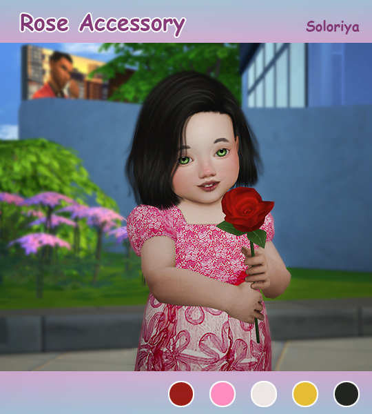 soloriya Rose Accessory for toddlers. Sims 4
