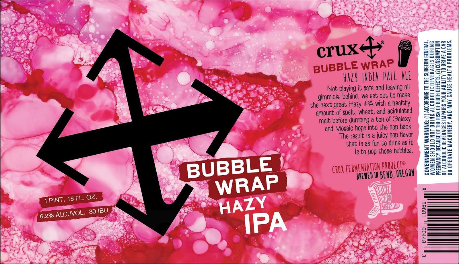 Crux Fermentation Project Working On Bubble Wrap Hazy IPA & Citrus