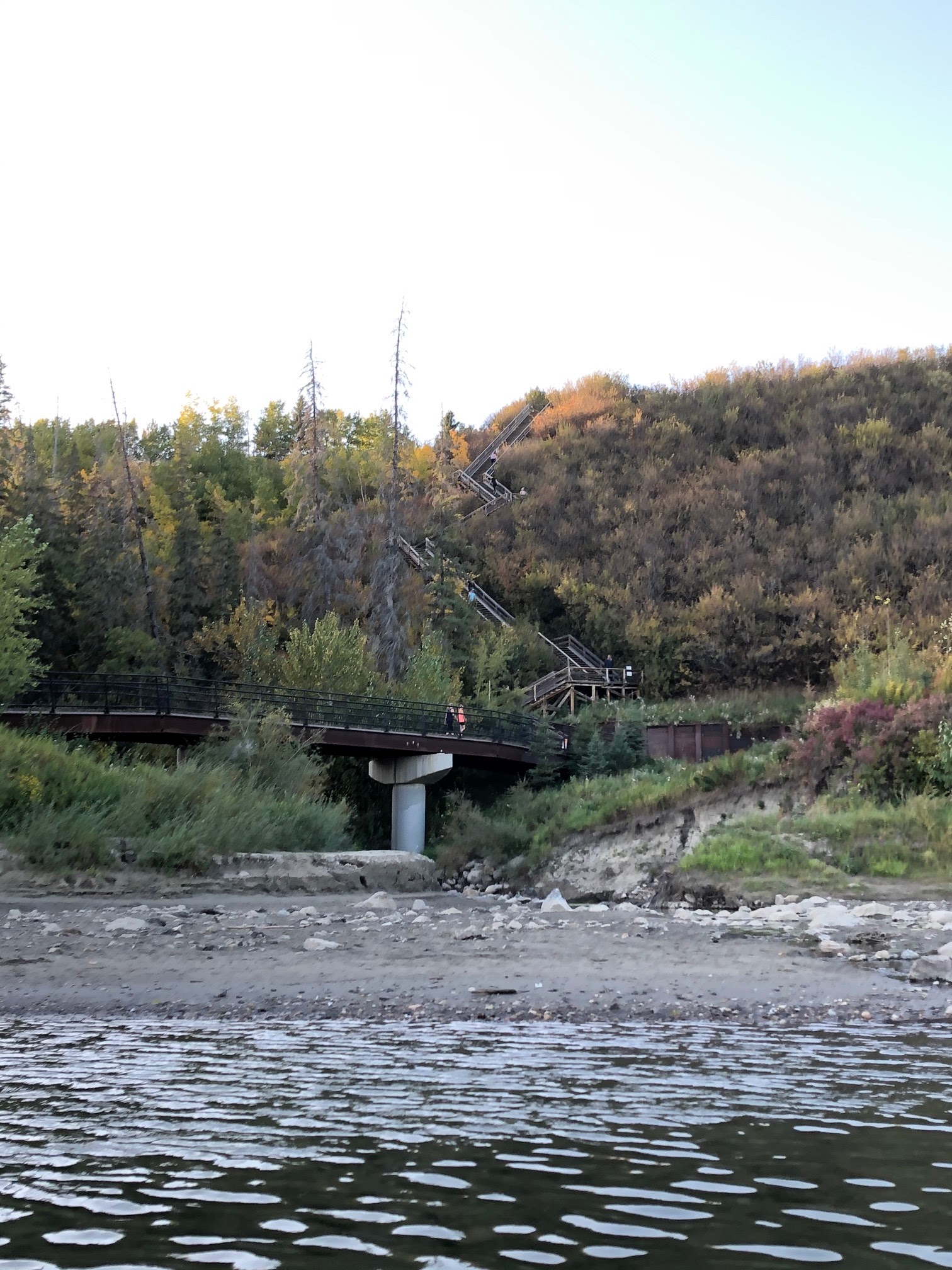 Canoeing Around Edmonton, Alberta, Canada North Saskatchewan, Quesnel