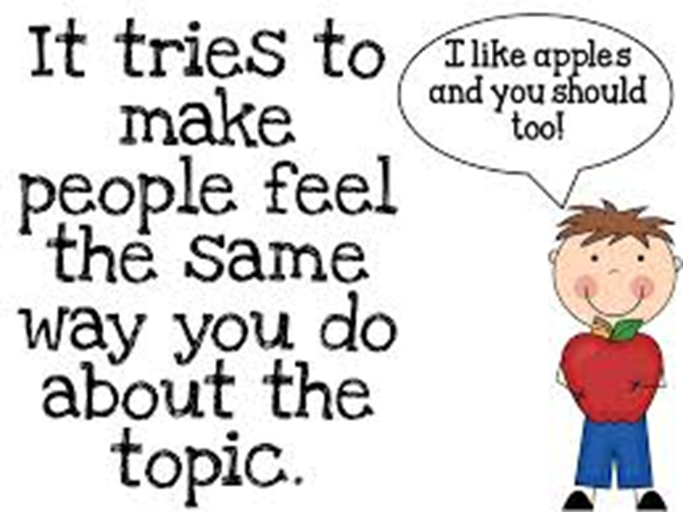 Grade 12: persuasive writing