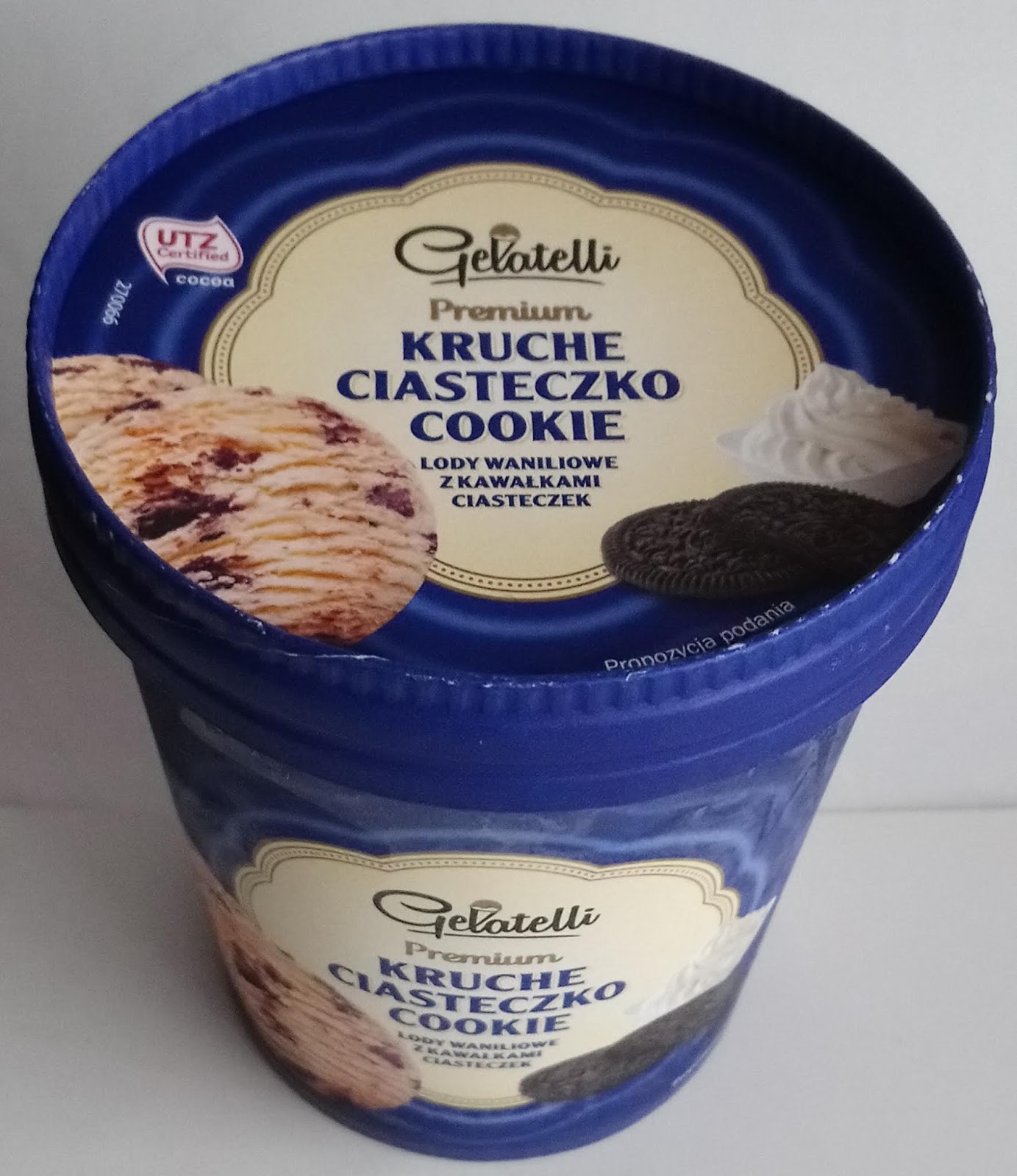 Chwile zasłodzenia lody Gelatelli Premium Kruche Ciasteczko Cookie