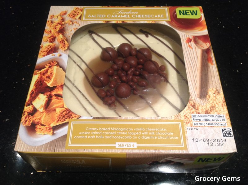 Grocery Gems Marks and Spencer Salted Caramel Cheesecake