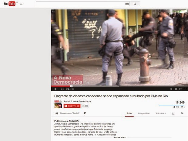 VÍDEO MOSTRA AGRESSÃO A JORNALISTA DURANTE PROTESTO NA TIJUCA, NO RIO
