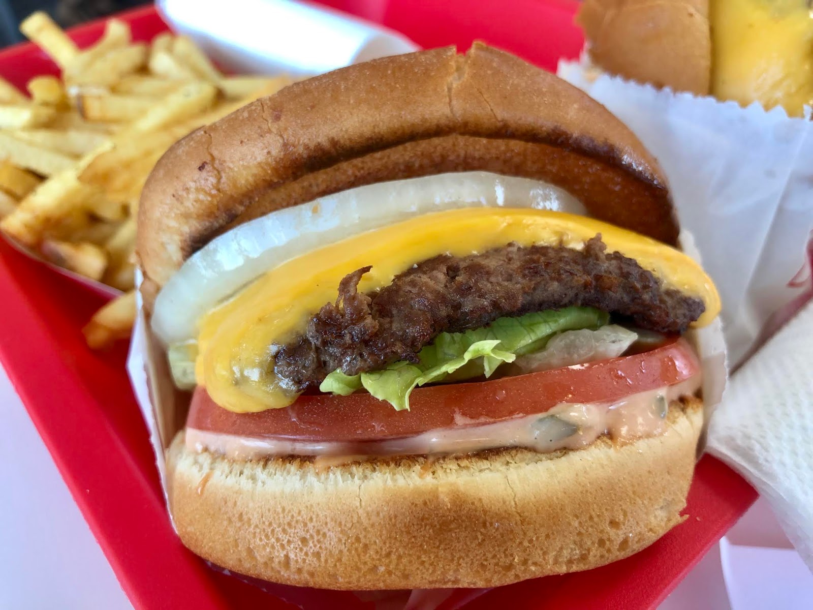 GREAT EATS HAWAII IN N' OUT BURGER SOMEWHERE IN SAN DIEGO AGAIN!