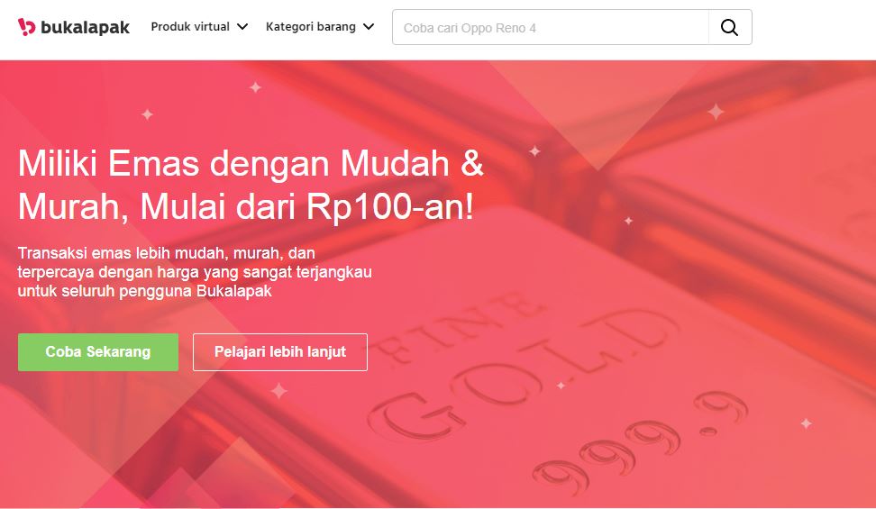 Cara Investasi Emas di Bukalapak Cara Investasi Emas di Bukalapak