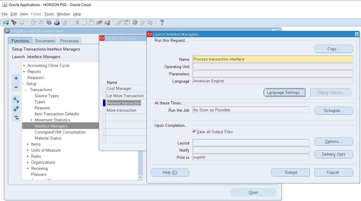 The Shipping Transaction Form, the delivery detail line status shows as ...