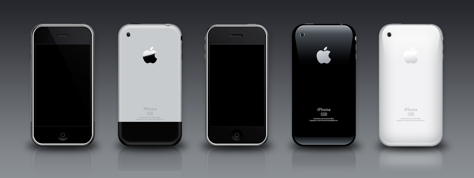 iPhone 3G-3GS PSD - إحترف التصميم