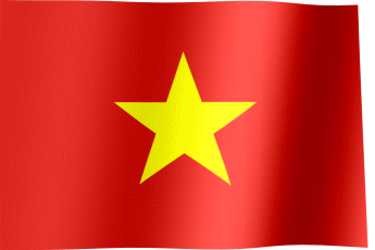 The waving flag of Vietnam (Animated GIF) (Cờ Việt Nam)